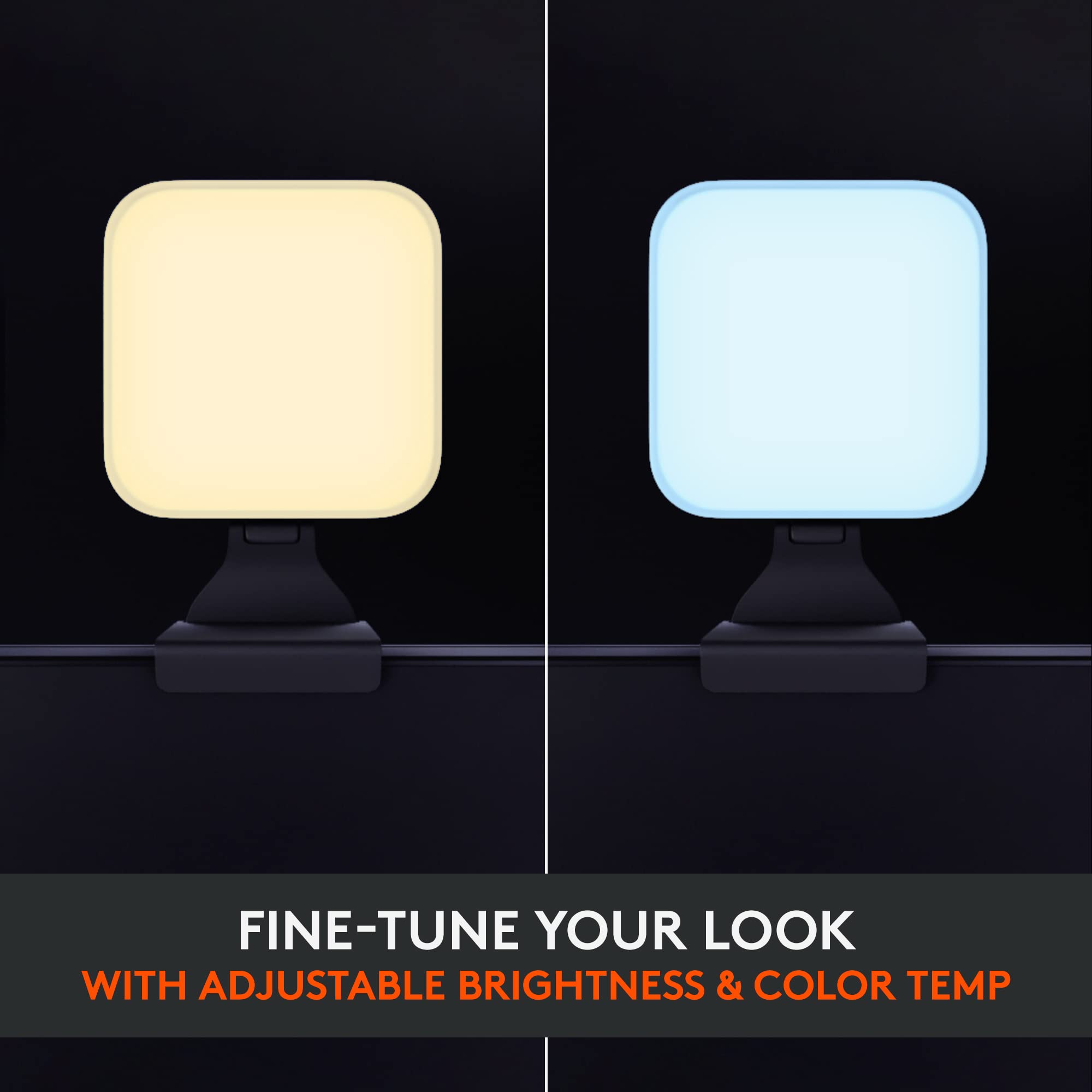 Logitech for Creators Litra Glow Premium LED Streaming Light with TrueSoft- Computer lighting for video conferencing, Zoom meetings, with adjustable mount and desktop app control for PC/Mac - Graphite - Image 8