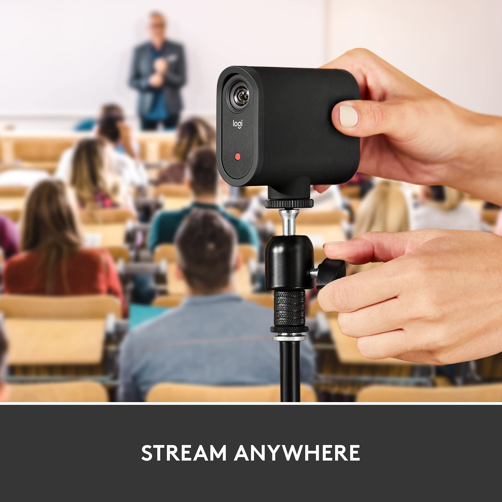 Logitech for Creators Mevo Start, Wireless Live Streaming Camera, 1080p HD Video Quality, Intelligent App Control, Stream via LTE or Wi-Fi - Black - Image 3