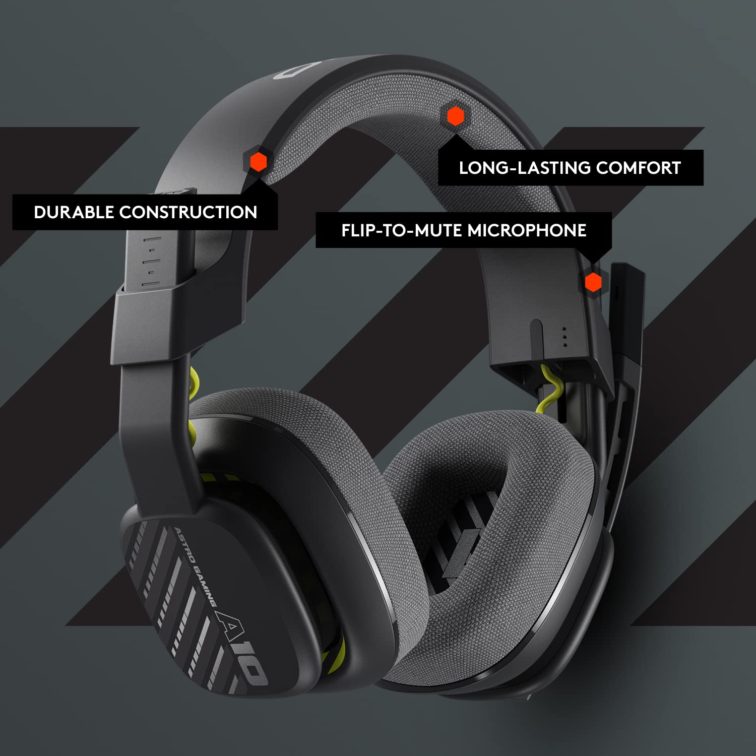 Logitech G Astro A10 Gen 2 Cross-Platform Wired Gaming Headset for PlayStation 5/4, Xbox S|X, Nintendo Switch, PC: 3.5mm Headphone Jack, 32mm Drivers, Flip-to-Mute Mic, Over-Ear - Black/Xbox Edition - Image 10