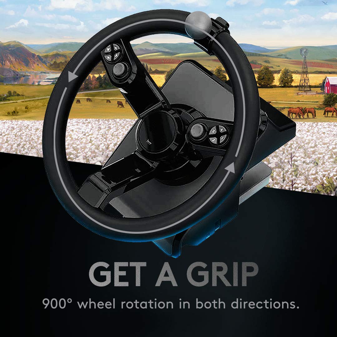 Logitech G Farm Simulator Heavy Equipment Bundle (2nd Generation), Steering Wheel Controller for Farm Simulation 2025 (and Previous Versions), Wheel, Pedals, Vehicle Side Panel Control Deck for PC - Image 3