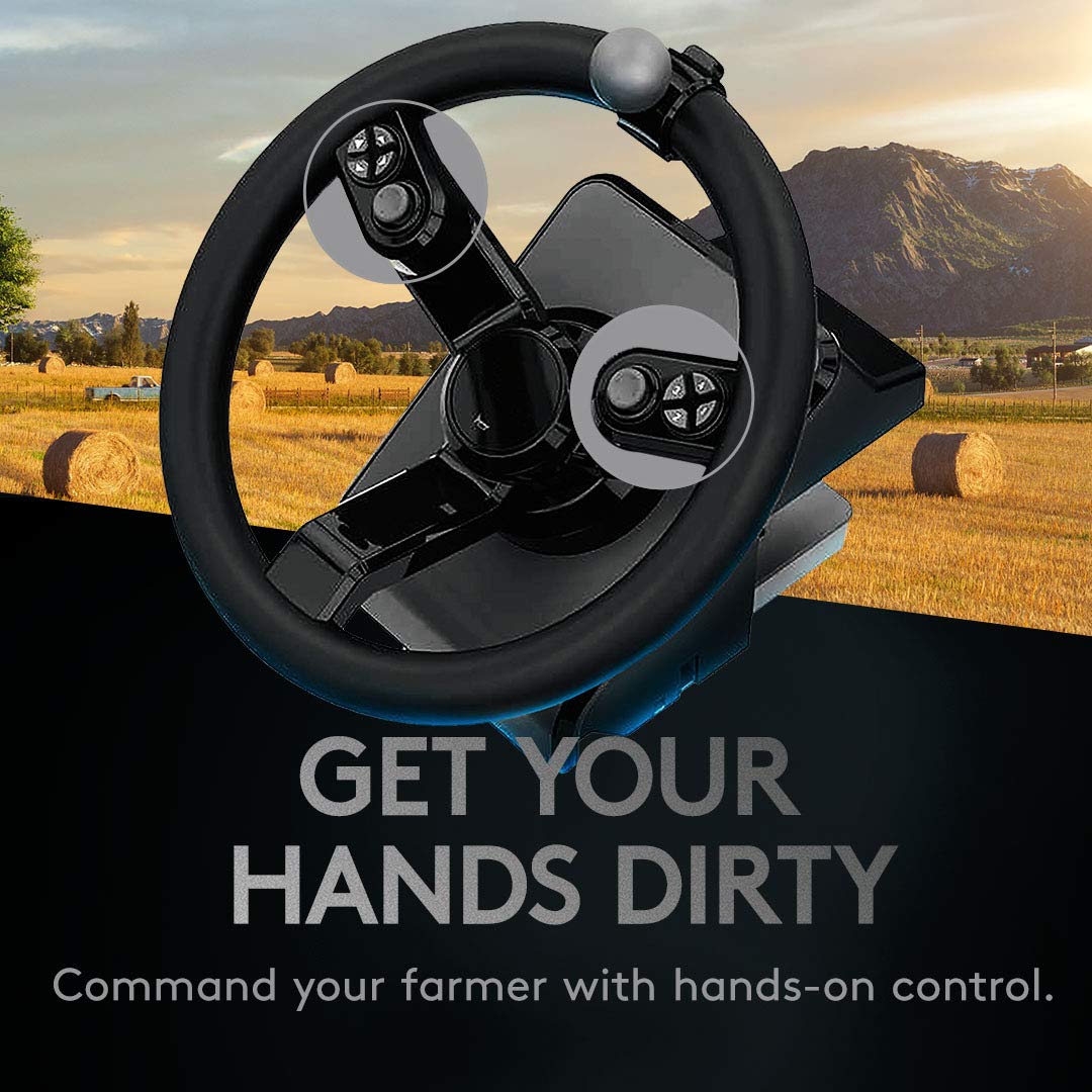 Logitech G Farm Simulator Heavy Equipment Bundle (2nd Generation), Steering Wheel Controller for Farm Simulation 2025 (and Previous Versions), Wheel, Pedals, Vehicle Side Panel Control Deck for PC - Image 5