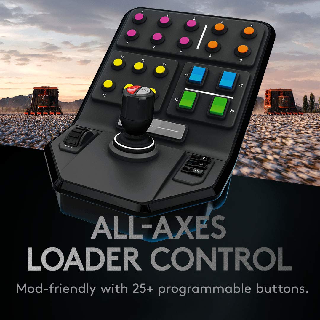 Logitech G Farm Simulator Heavy Equipment Bundle (2nd Generation), Steering Wheel Controller for Farm Simulation 2025 (and Previous Versions), Wheel, Pedals, Vehicle Side Panel Control Deck for PC - Image 7