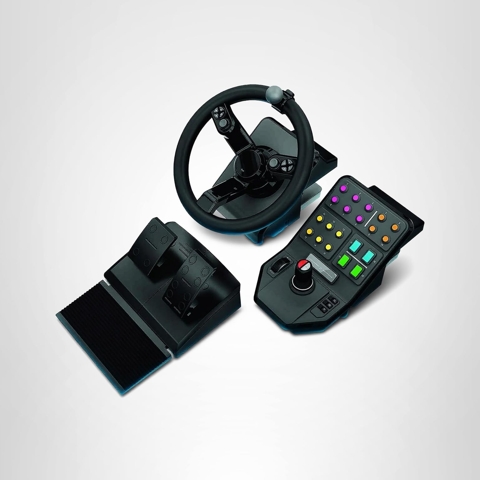 Logitech G Farm Simulator Heavy Equipment Bundle (2nd Generation), Steering Wheel Controller for Farm Simulation 2025 (and Previous Versions), Wheel, Pedals, Vehicle Side Panel Control Deck for PC - Image 8