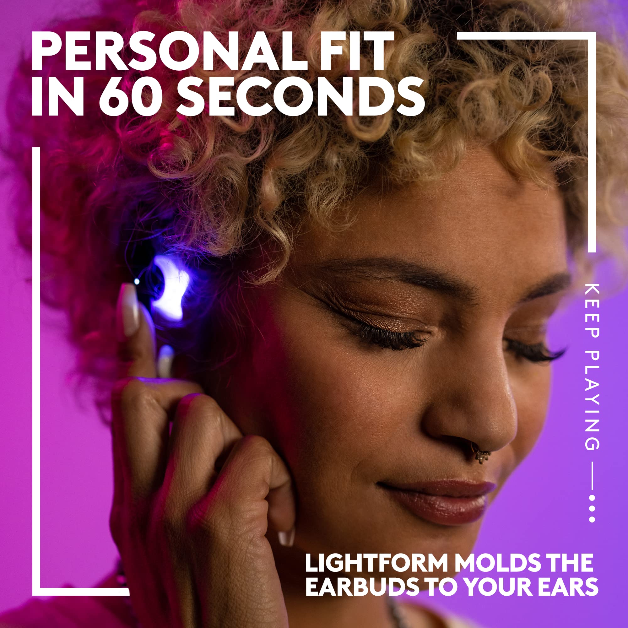 Logitech G FITS True Wireless Gaming Earbuds, Custom Molded Fit, Lightspeed + Bluetooth, Four Beamforming Microphones, PC, Mac, PS5, PS4, Mobile, Nintendo Switch - White - Image 3