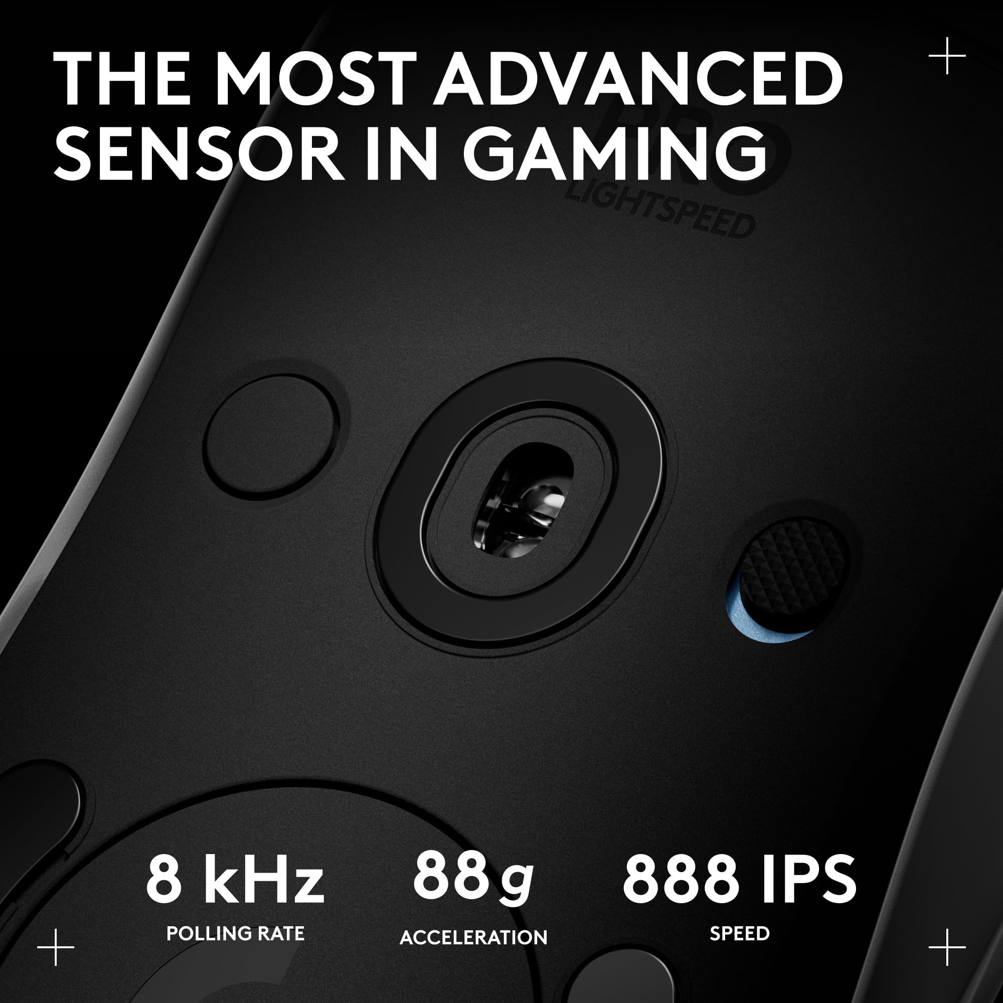 Logitech G PRO 2 Lightspeed Wireless Gaming Mouse, Right- or Left-Handed Mouse with up to 4 Customizable and Switchable Magnetic Side Buttons, 44K DPI Sensor, USB-C Charging, for PC/Mac - White - Image 4