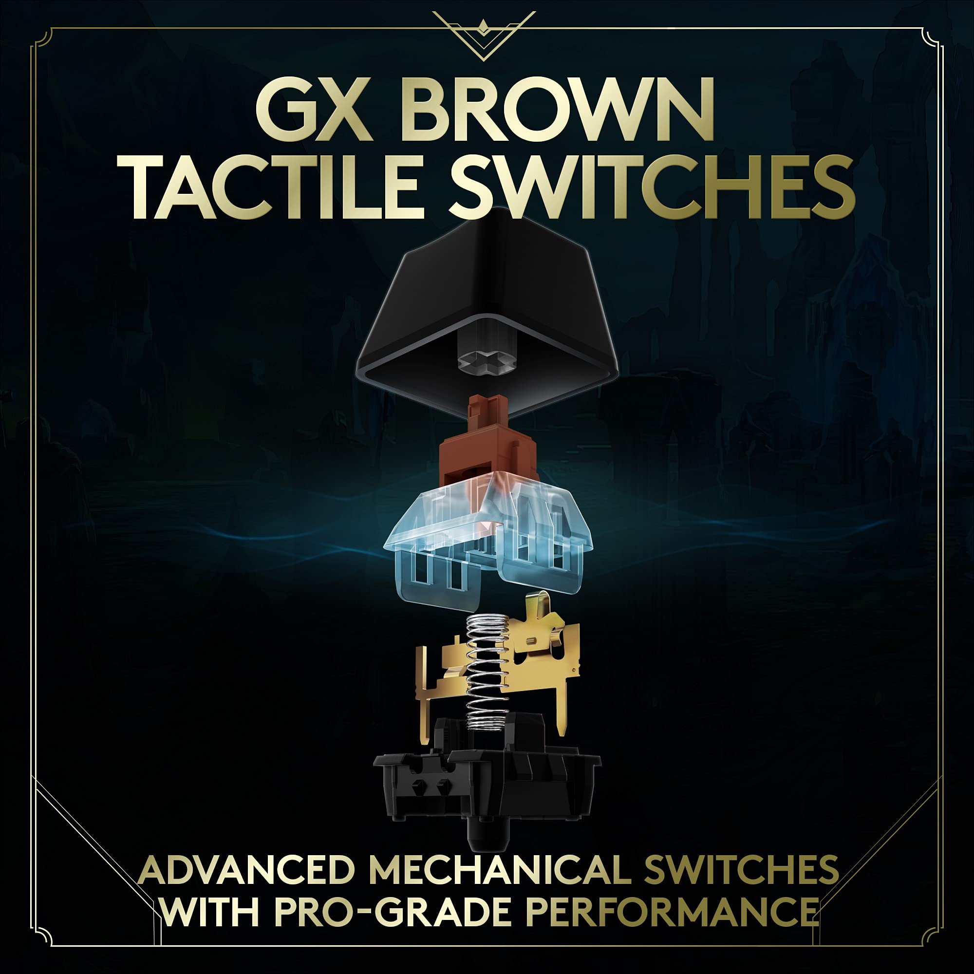 Logitech G PRO Mechanical Gaming Keyboard - Ultra-Portable Tenkeyless Design, Detachable USB Cable, LIGHTSYNC RGB Backlit Keys, Official League of Legends Edition - Image 3