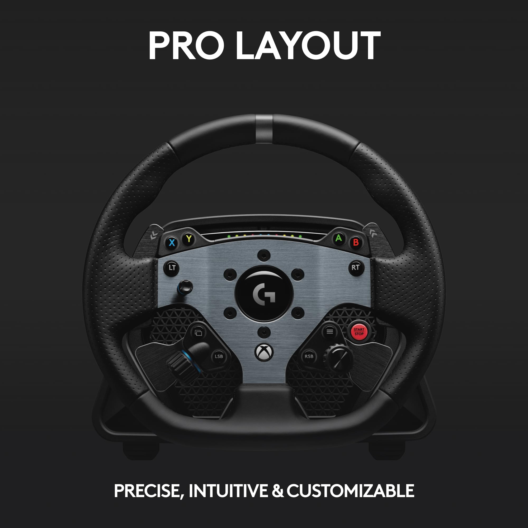 Logitech G PRO Racing Wheel - Steering Wheel for PC, Xbox Series X|S, Xbox One, Direct Drive 11 Nm Force, Ultra-Realistic Feedback, Magnetic Gear Shift Paddles, Dual Clutch, PRO Button Layout - Image 4