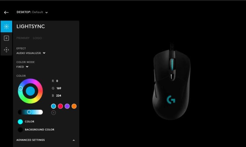 Logitech G403 Hero 25K Gaming Mouse, Lightsync RGB, Lightweight 87G+10G Optional, Braided Cable, 25, 600 DPI, Rubber Side Grips, Black - Image 3