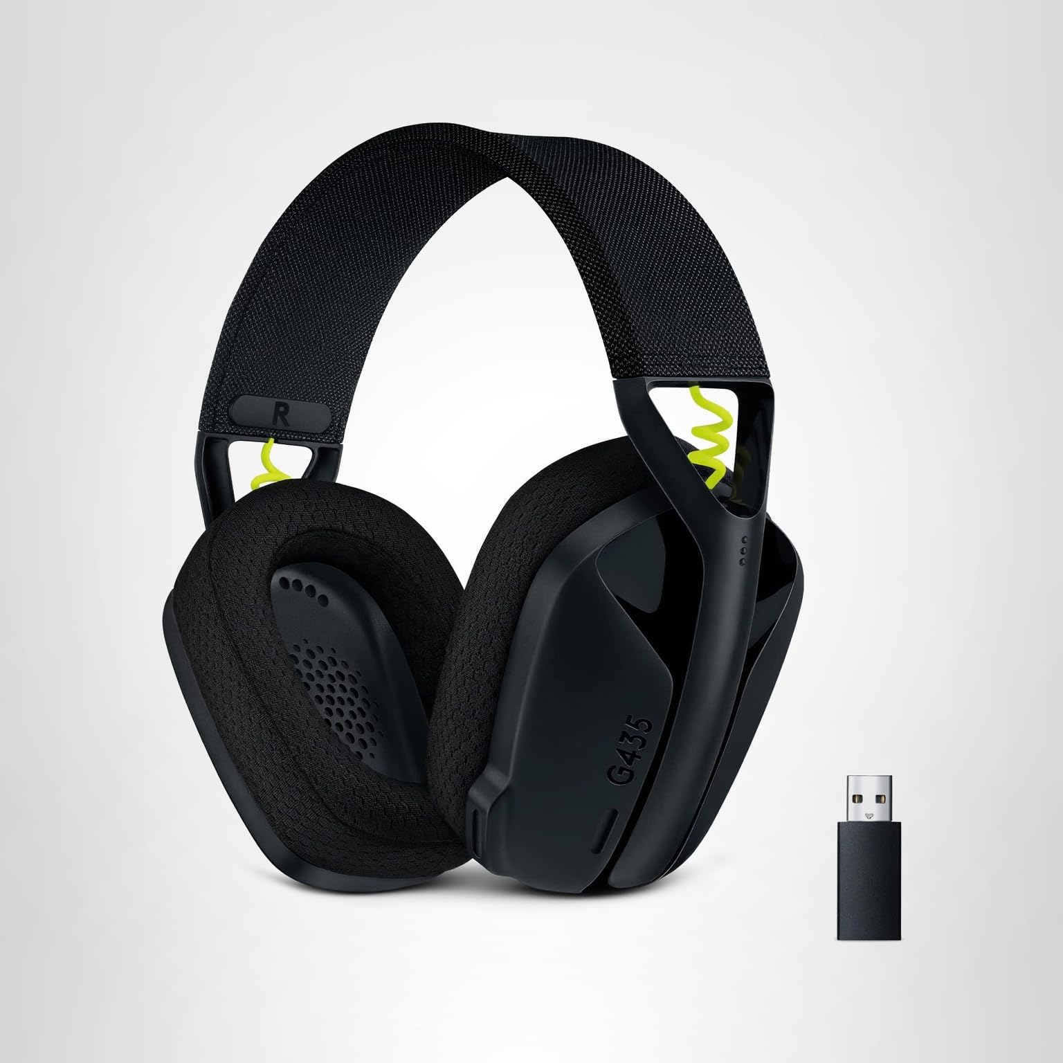 Logitech G435 Lightspeed & Bluetooth Wireless Gaming Headset - Lightweight Over-Ear Headphones, Built-in mics, 18h Battery, Dolby Atmos, PC, PS4, PS5, Nintendo Switch/Switch 2, Mobile - Black - Image 10