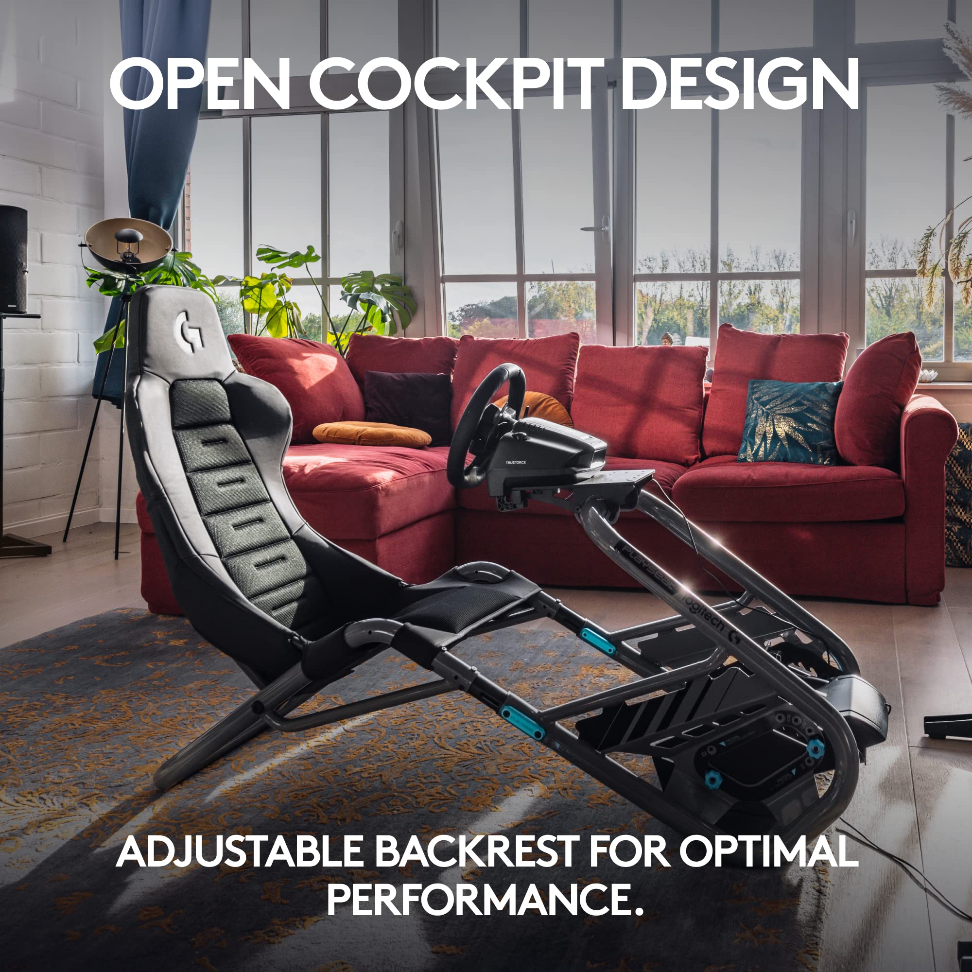 Playseat Trophy - Logitech G Edition Sim Racing Cockpit | Fully Adjustable | Direct Drive Support | Lightweight & Robust | Absolute Comfort ActiFit - Image 9